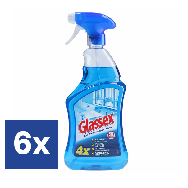 Glassex  Glas & Multi Reiniger (Voordeelverpakking) - 6 x 750 ml