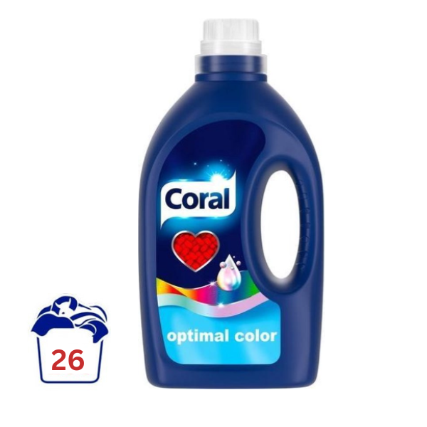 Coral Optimal Color Vloeibaar Wasmiddel - 1,25 l (26 wasbeurten)