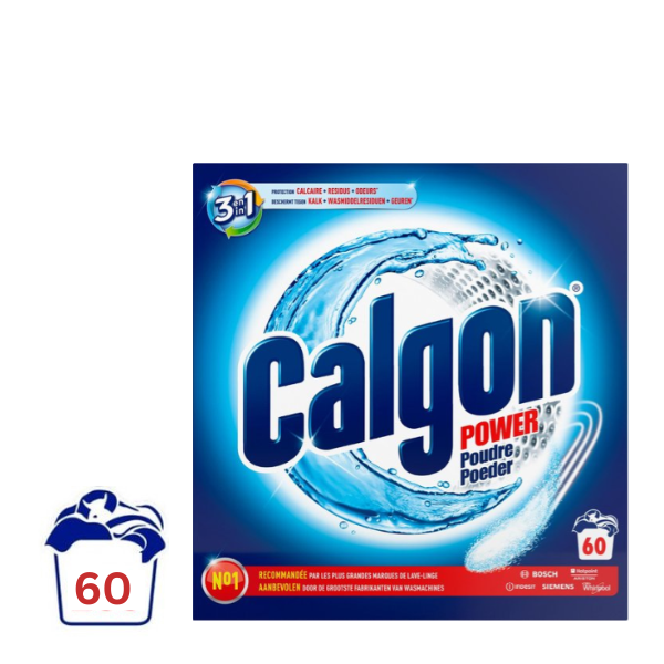 Calgon 2in1 Ontkalkingspoeder voor Wasmachines - 1.5 kg (60 wasbeurten)