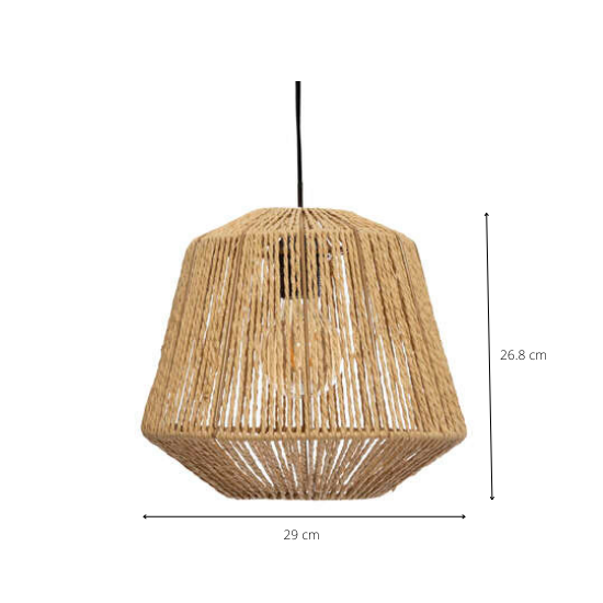 Hanglamp - Jute - 40W - E27 - Ø29 x 26.8 cm