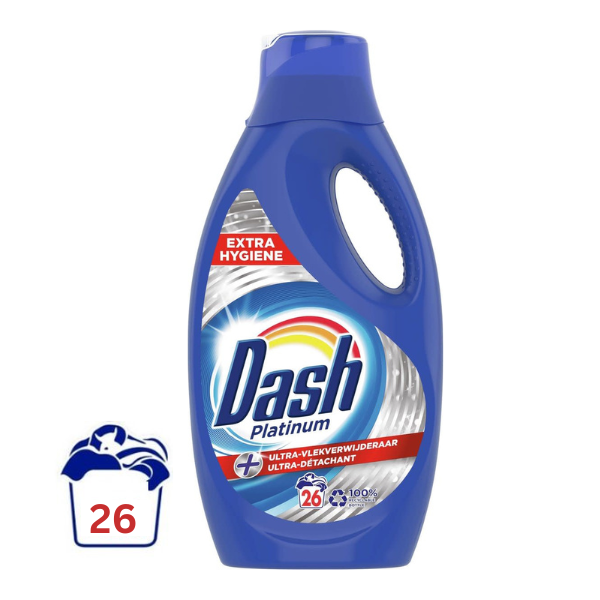 Dash Vloeibaar Wasmiddel Platinum Ultra Vlekverwijderaar - 1.430 ml