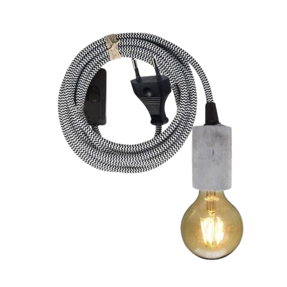 Gusta LED Lamp Hanglamp - Beton - 2 m