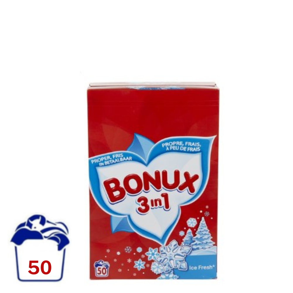 Bonux Waspoeder Ice Fresh - 3.25 kg (50 wasbeurten)