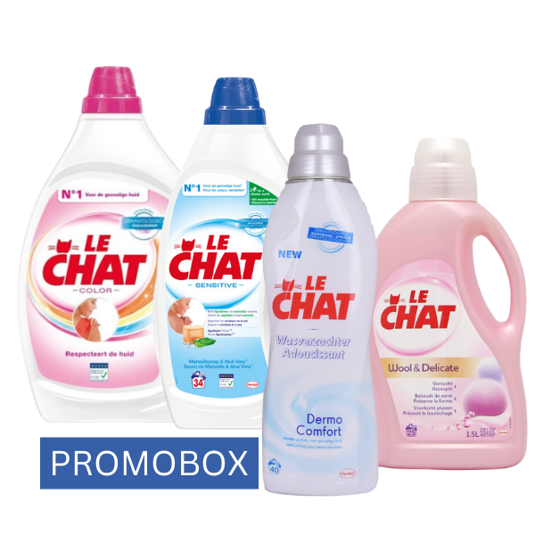 Le Chat Vloeibaar Wasmiddel & Wasverzachter - Promobox 