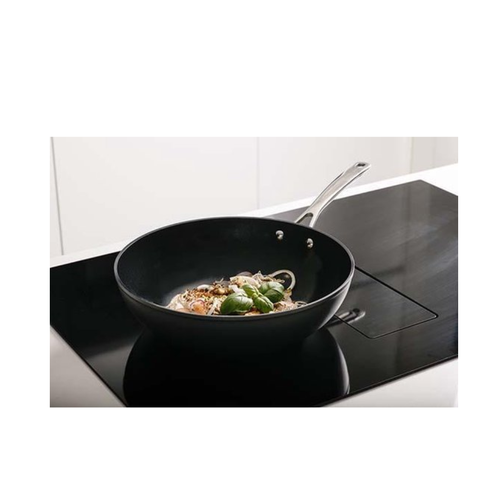 Healty-Pan Wokpan Zwart - 30 cm