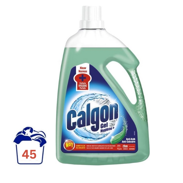 Calgon Wasmachinereiniger en Anti Kalk Gel Vloeibaar Hygiëne+ -  2,25 l