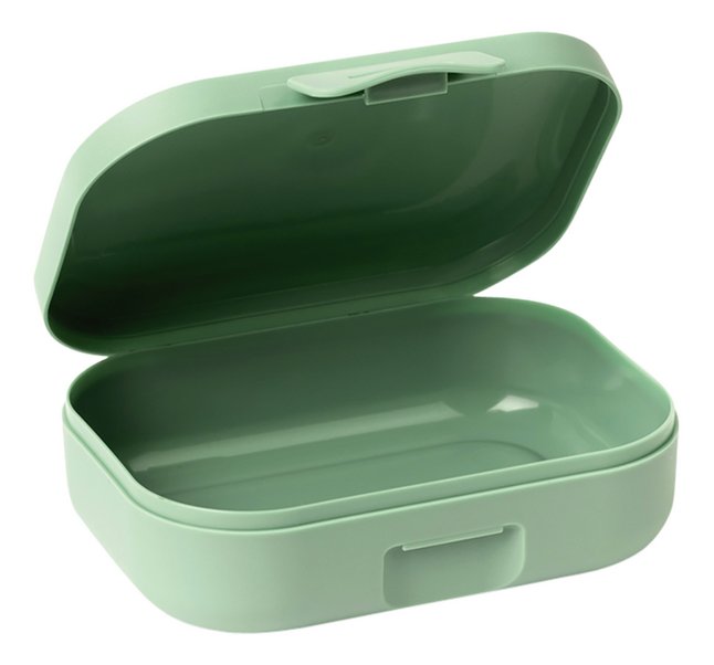 Snackbox - Groen - 300 ml - 11 x 8 x 3.5 cm 