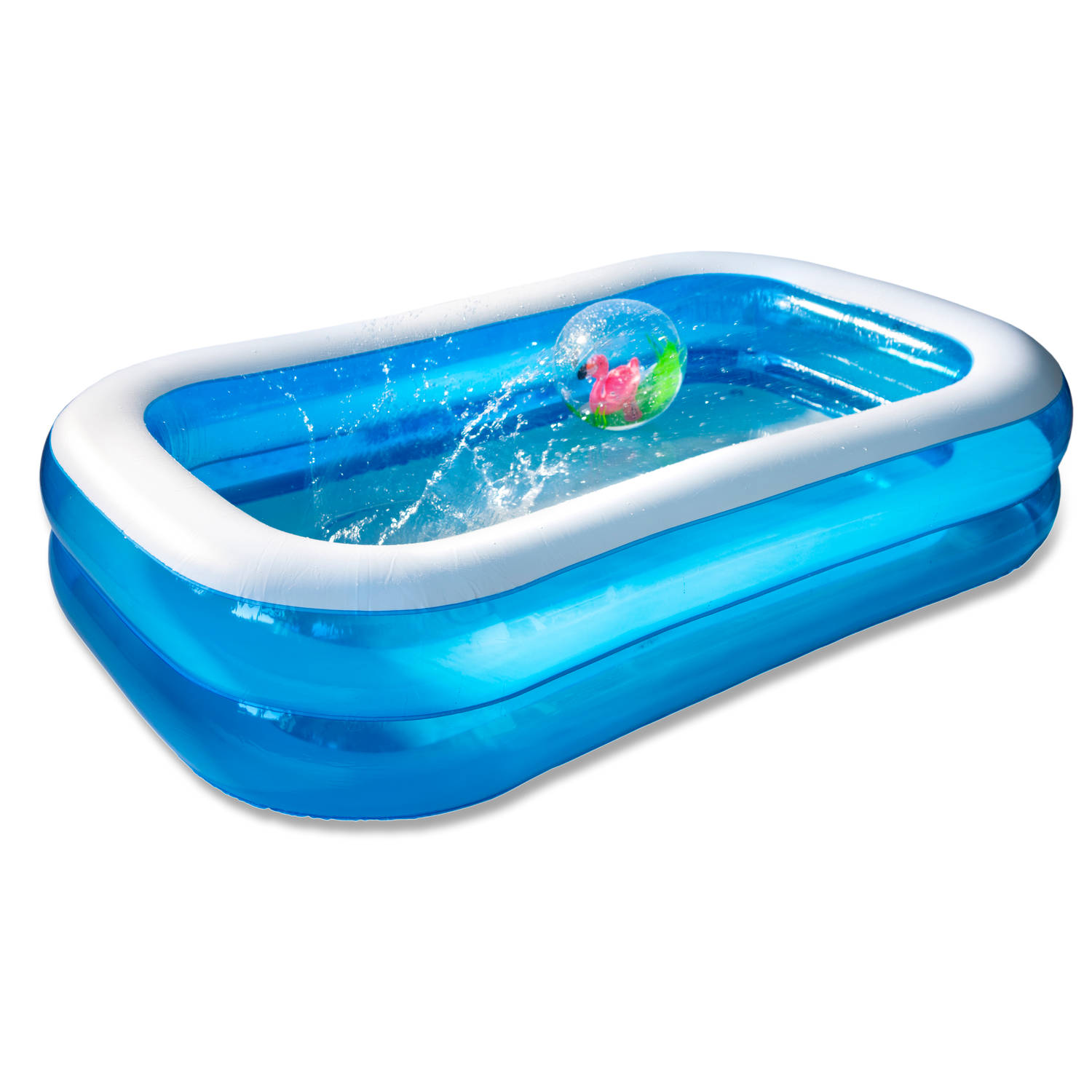 Zwembad Voor de Hele Familie Intex - Blauw en Wit - 211x132x46 cm 