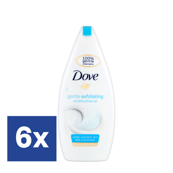 Dove Gentle Exfoliating Douchegel (Voordeelverpakking) - 6 x 250 ml