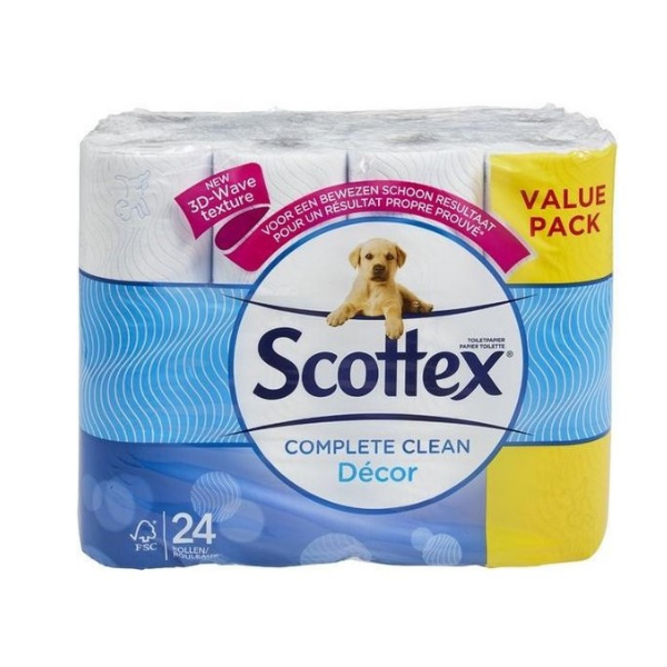 Scottex Toiletpapier Decor 2-laags - 24 rollen