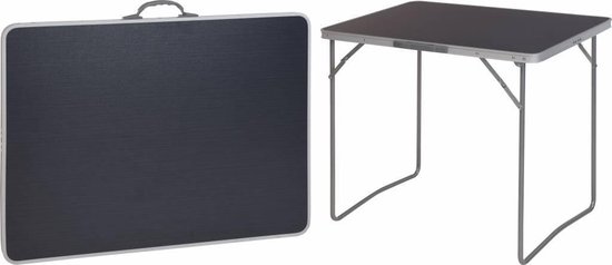 Opvouwbare campingtafel - 80 x 60 cm - Grijs