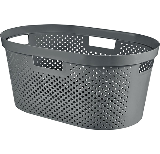 Curver Infinity Recycled Dots Wasmand - 40 L - Antraciet