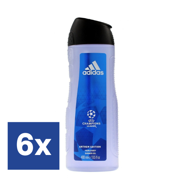 Adidas Uefa Mannen Douchegel - 6 x 400 ml