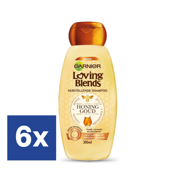 Garnier Ultra Doux Loving Blends Honinggoud (Voordeelverpakking) Shampoo - 6 x 300 ml