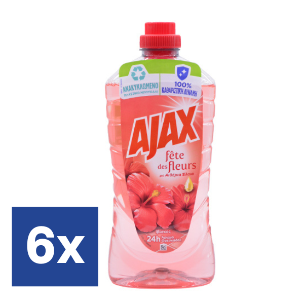 Ajax Fête Des Fleurs Allesreiniger - 6 x 1.25 l  