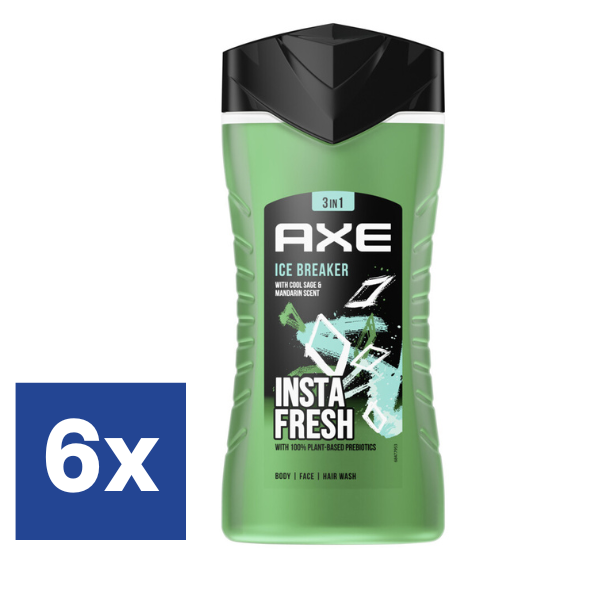 Axe Ice Breaker Douchegel - 6 x 250 ml 