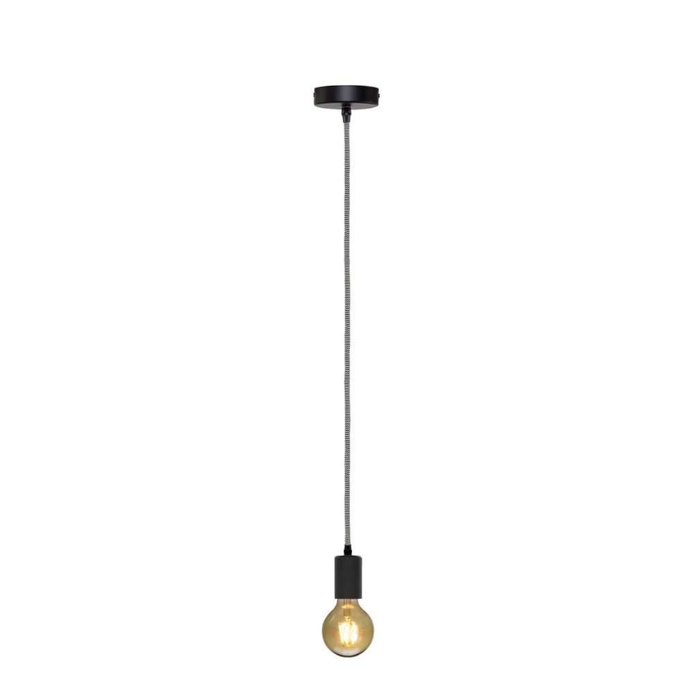 Gusta LED Hanglamp - Metaal - Zwart - 2 m