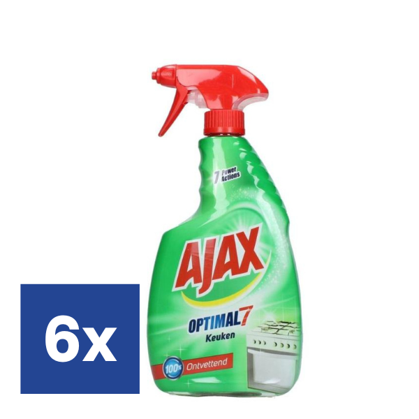 Ajax Optimal 7 Keukenspray - 6 x 750 ml