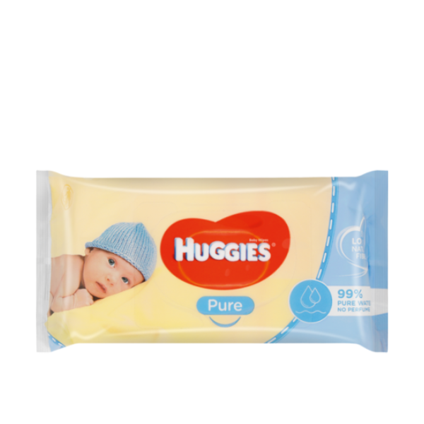 Huggies Pure Baby Wipes Billendoekjes 99% water – 56 doekjes