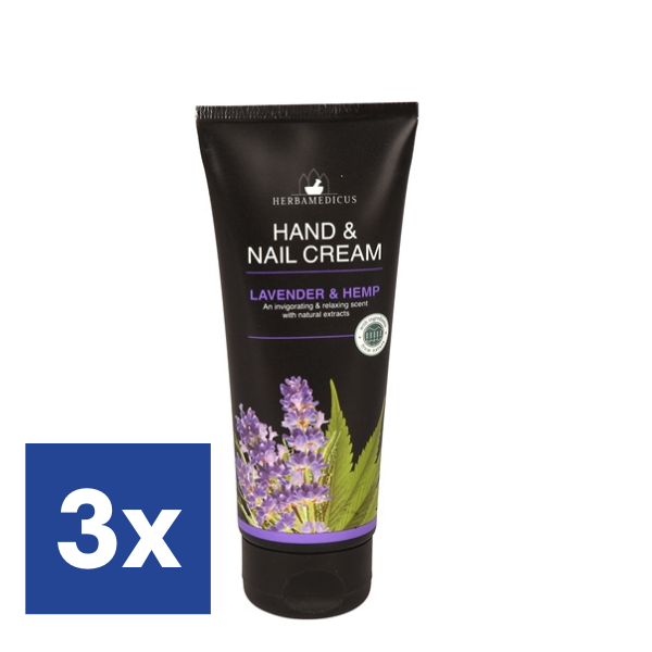 Herbamedicus Hand & nagelcrème Lavendel - 3 x 100 ml