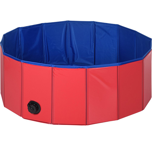 Pets Collection Hondenzwembad - Ø80x30cm - Rood/Blauw