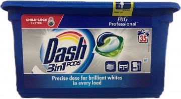 Dash 3in1 Pods Brilliant Whites - 35 wasbeurten