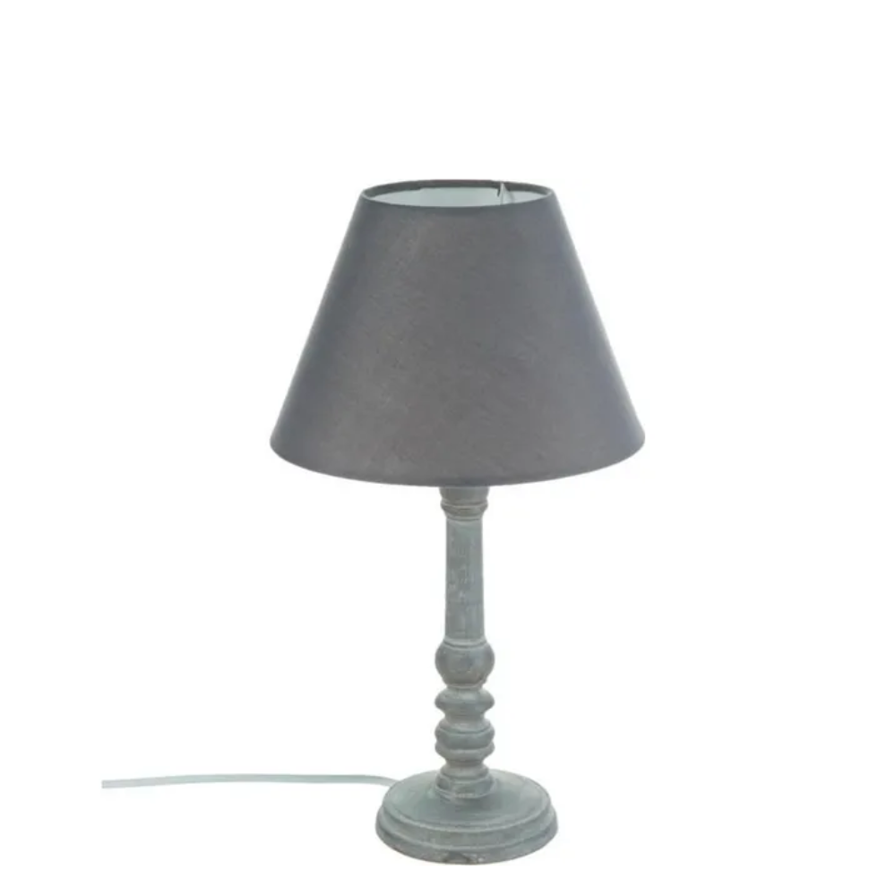 Tafellamp Grijs Hout - 20 cm x 35 cm
