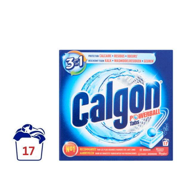 Calgon 3 in 1 Tabs  Ontkalkingstabletten voor Wasmachines - 17 tabletten