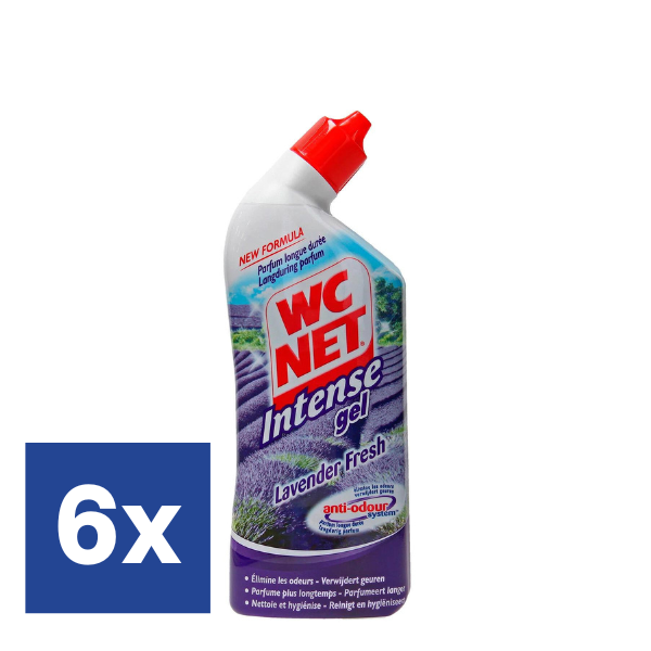 WC Net Lavendel Intense Gel Toiletreiniger - 6 x 750 ml