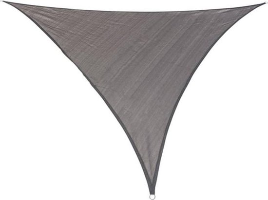 Schaduwdoek Driehoek -  3.6m x 3.6m x 3.6m - UV-bescherming - Zonnezeil -  Grijs - Zilver
