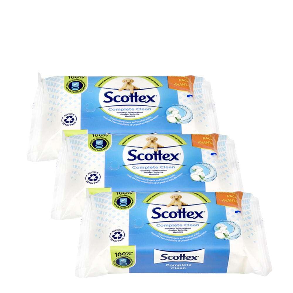 Scottex Fresh Vochtig Toiletpapier - 3 VOOR €6