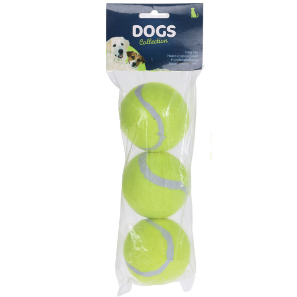 Tennisballen voor honden - 3 stuks
