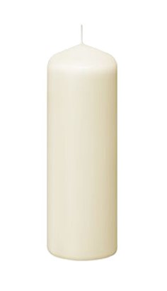 Cilinderkaars Ivoor - 150 branduren - 29.8 cm x 8 cm