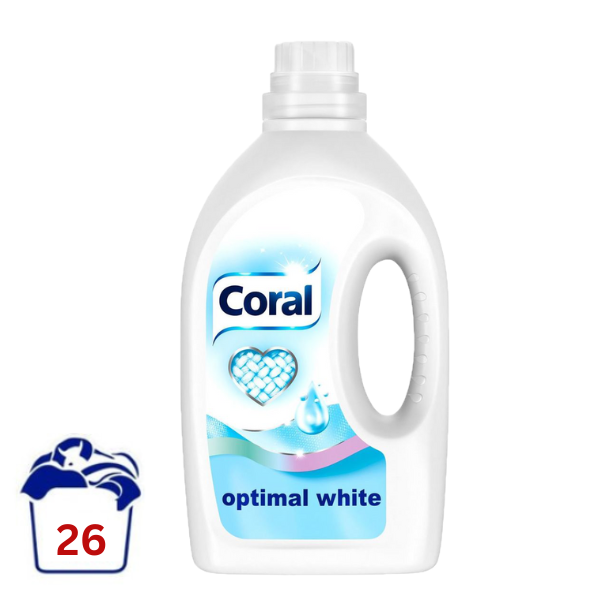 Coral Optimal White Vloeibaar Wasmiddel - 1,25 l (26 wasbeurten)