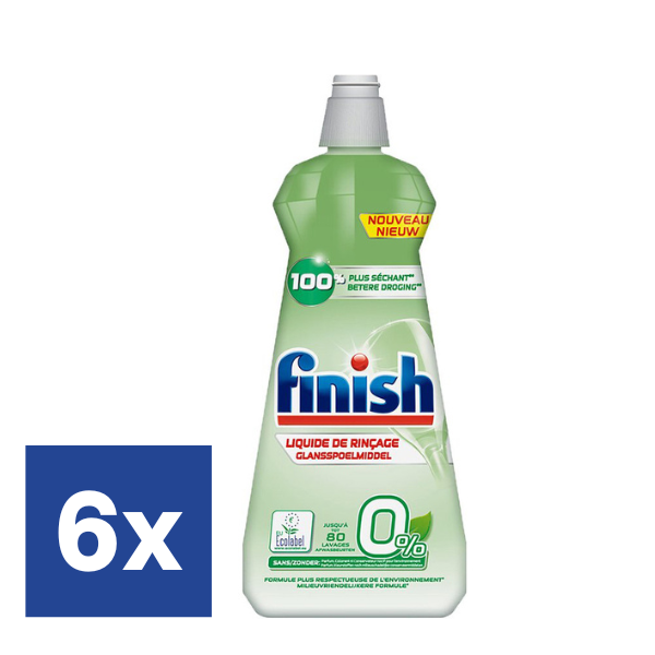 Finish Eco 0% Glansspoelmiddel - 6 x 400 ml
