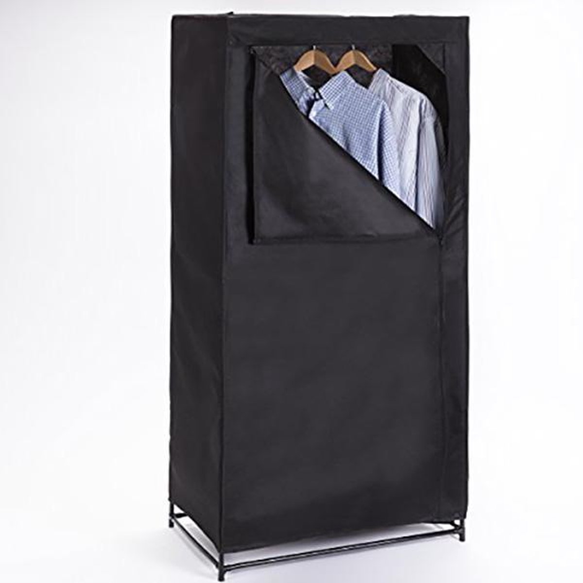 Garderobekast opvouwbaar - Kledingkast - 148 x 70 x 46 cm - Zwart